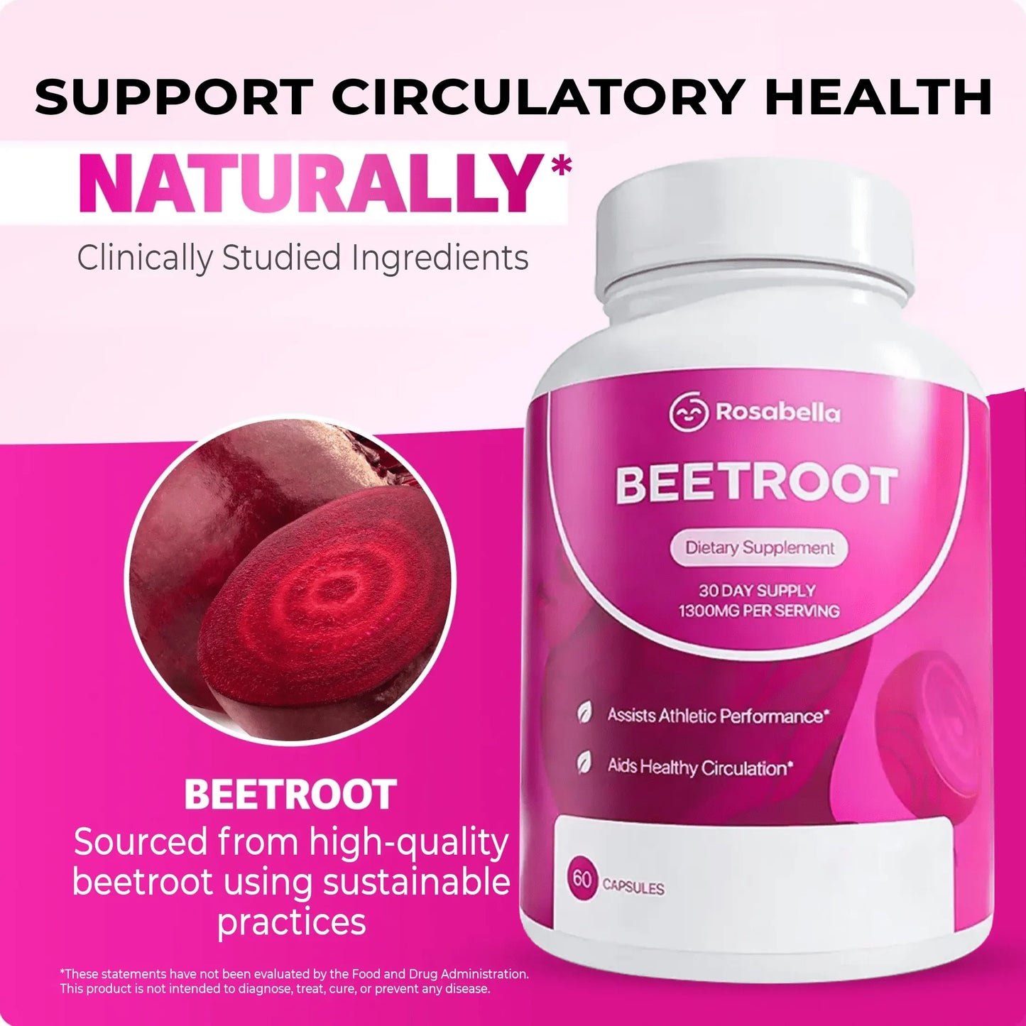 Beetroot Capsules – Blood Flow & Vitality Support*