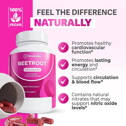 Beetroot Capsules – Blood Flow & Vitality Support*