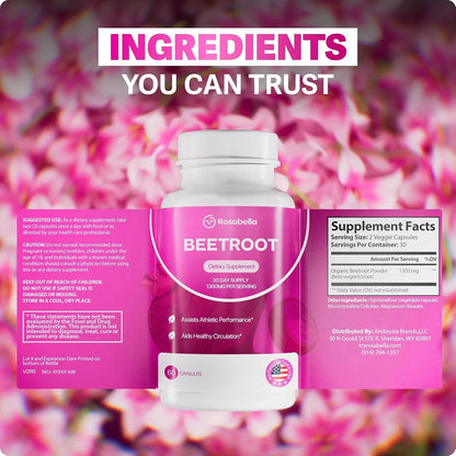 Beetroot Capsules – Blood Flow & Vitality Support*